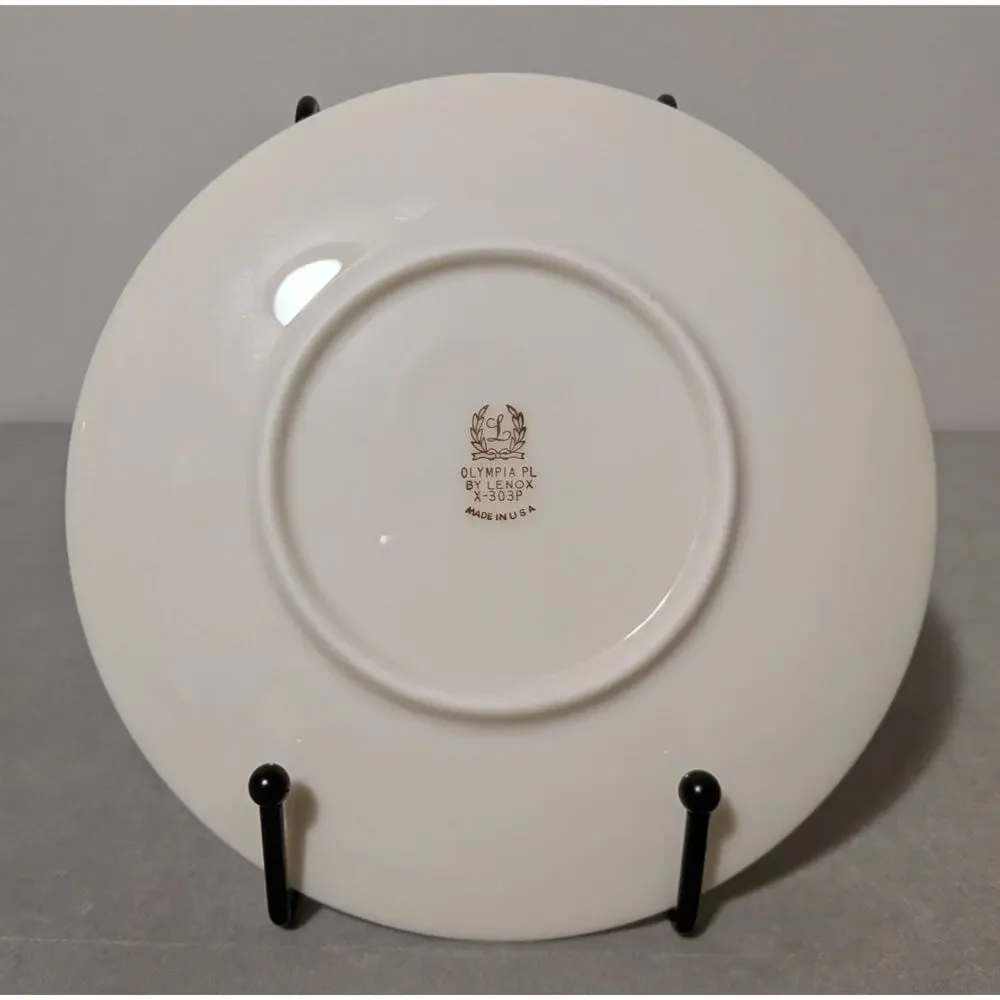 Lenox Olympia Platinum X303P Fine China Lot - 3 Salad Plates & 2 Dessert Plates